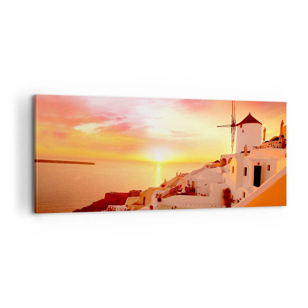 Obraz na plátně - Rozplynout se v bílé a zlaté - 100x40 cm