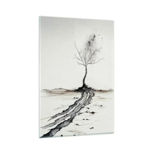 Obraz na skle - Zimní melancholie - 80x120 cm