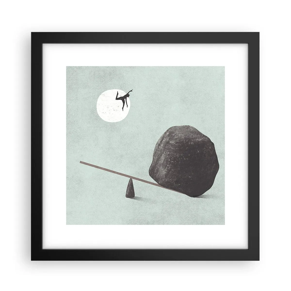 Plakát v černém rámu - Splněný sen - 30x30 cm