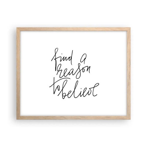 Plakát v rámu světlý dub - Je to možné - 50x40 cm