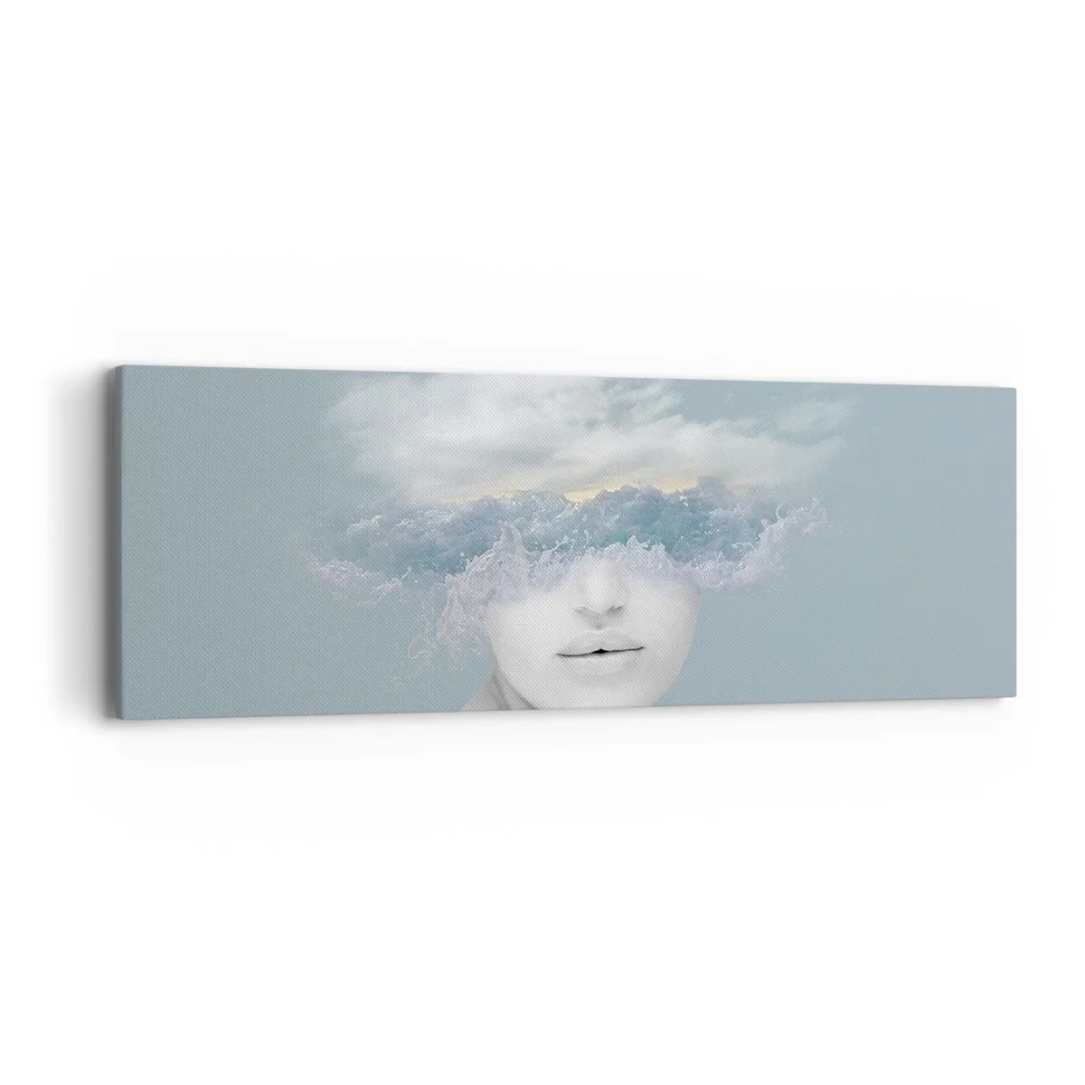 Obraz na plátně - S hlavou v oblacích - 90x30 cm