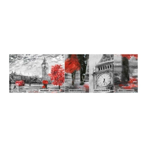 Vzor Fototapety Premium Sand - Vzrušující den - Město, Londýn, Architektura - 100x30 cm