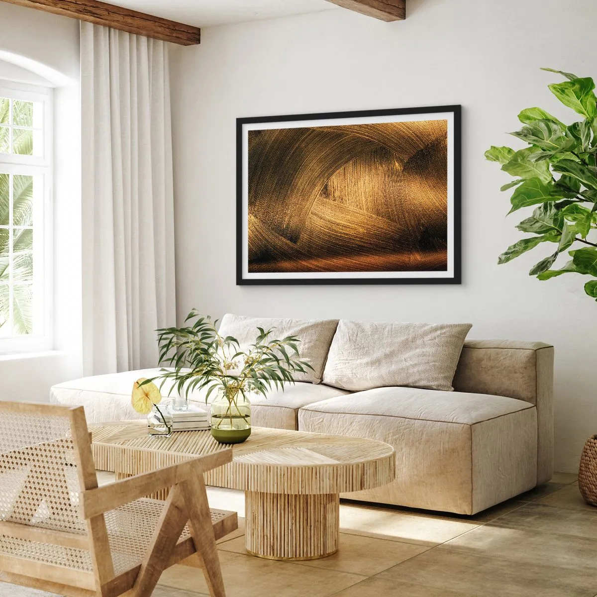 Plakát v černém rámu - Ve zlatém labyrintu - 50x40 cm