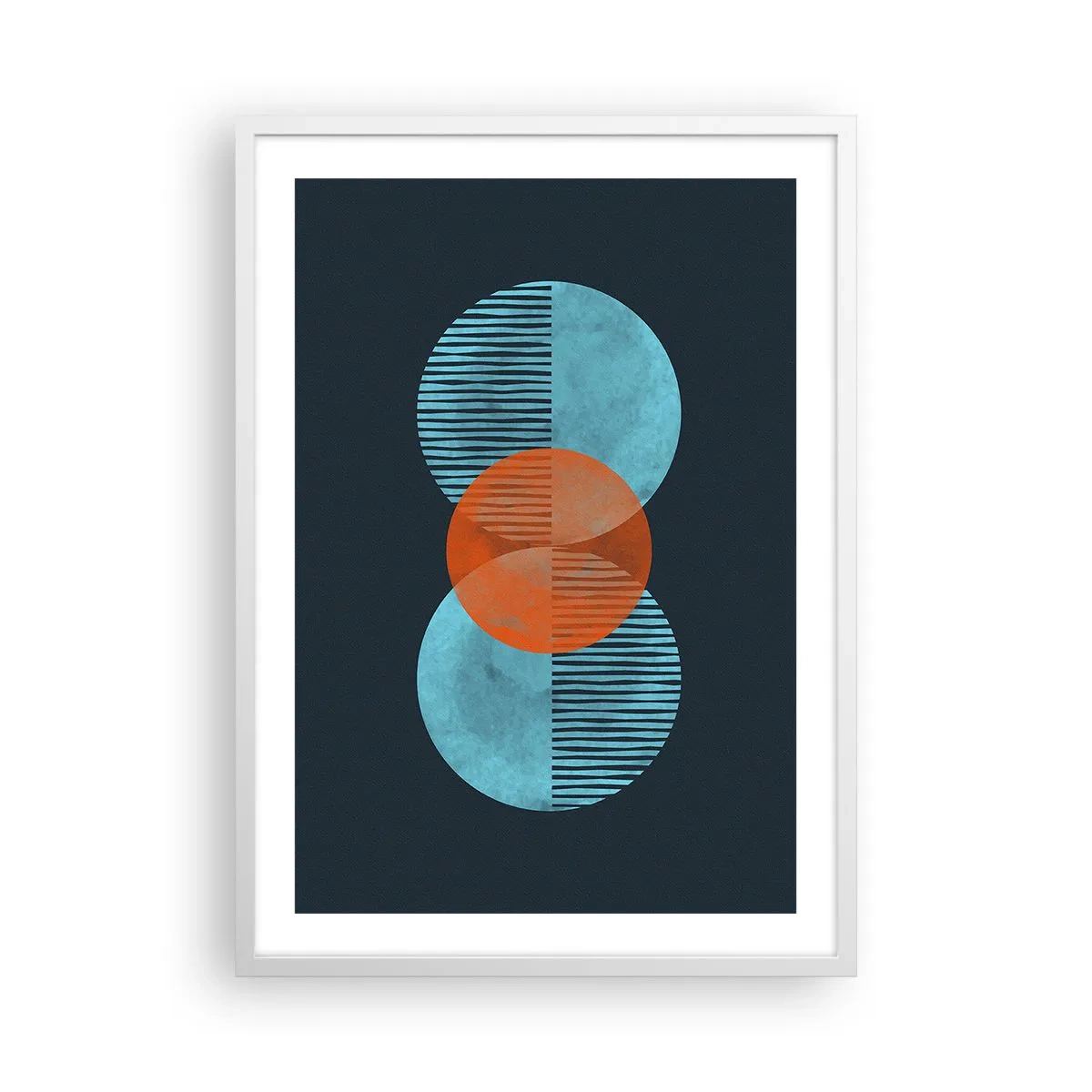 Plakát v bílém rámu - Symetrická kompozice - 50x70 cm