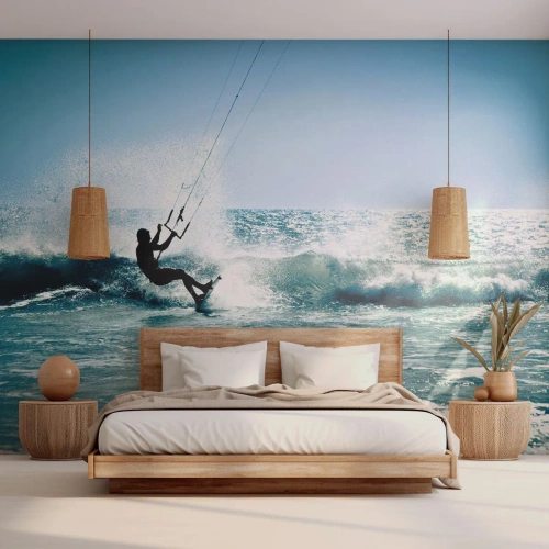 Fototapeta na míru Samolepicí Deluxe Sticker - Nechte se unést - Sport, kitesurfing, Moře