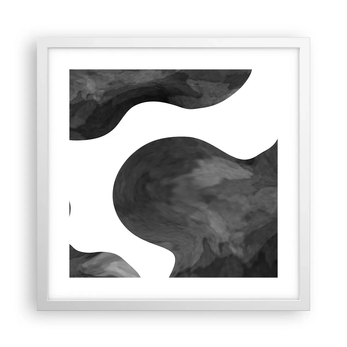 Plakát v bílém rámu - Mléčná dráha - 40x40 cm