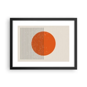 Plakát v černém rámu - Vždy slunce - 40x30 cm