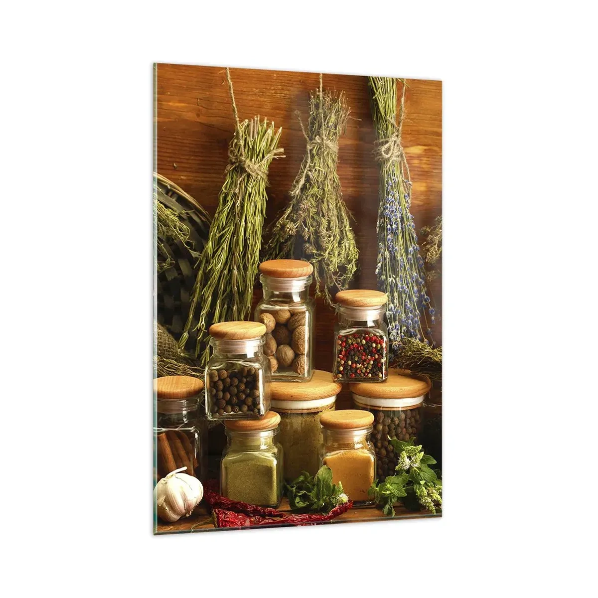 Obraz na skle - Kuchyňská kouzla - 80x120 cm