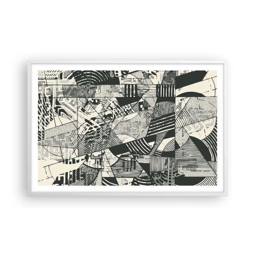 Plakát v bílém rámu - Dynamika současnosti - 91x61 cm