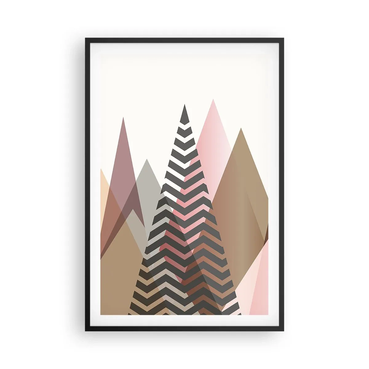 Plakát v černém rámu - Pyramidální pohled - 61x91 cm