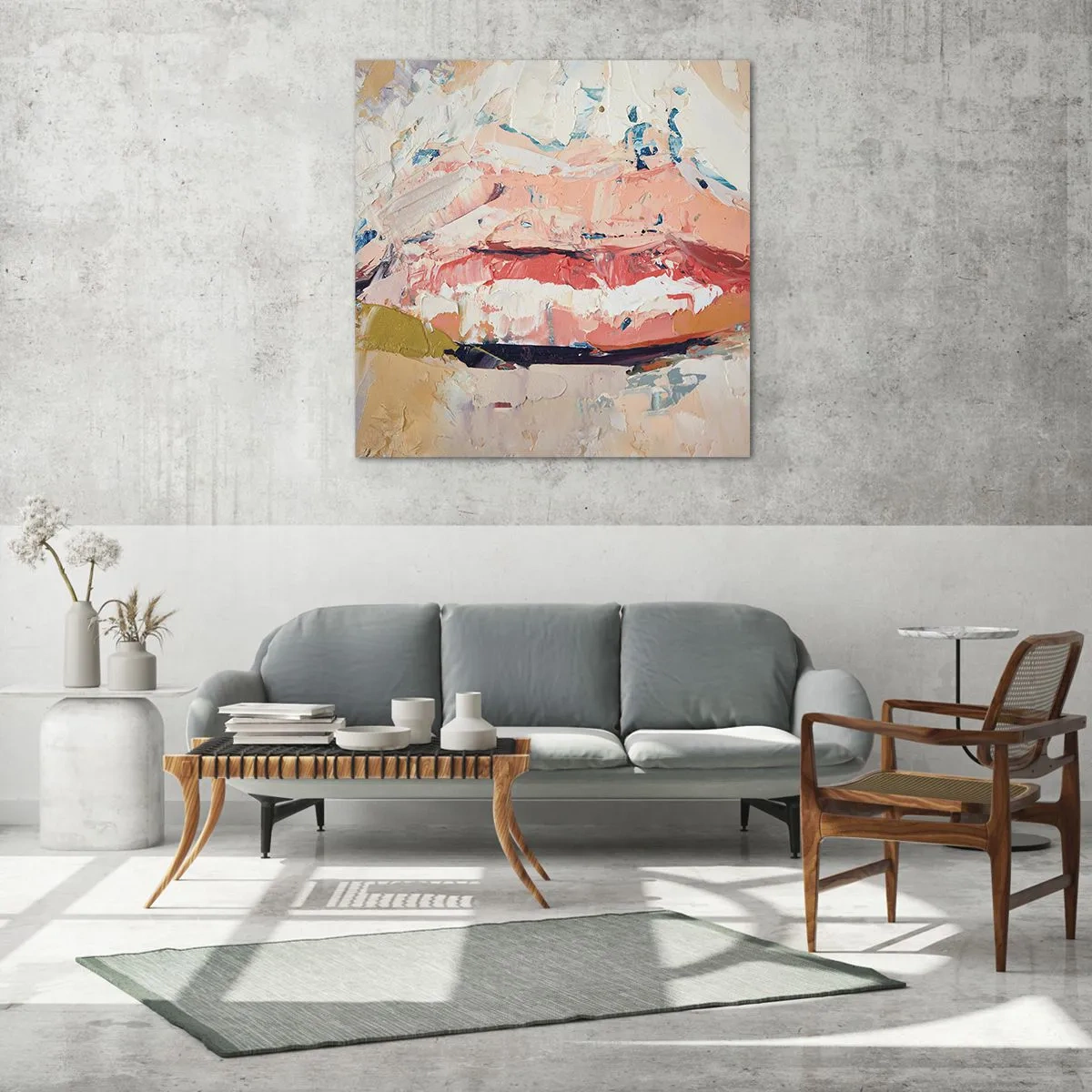 Obraz na skle - Probouzí smysly - 70x70 cm