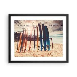 Plakát v černém rámu - Dobrou noc, nashle zítra. - 50x40 cm