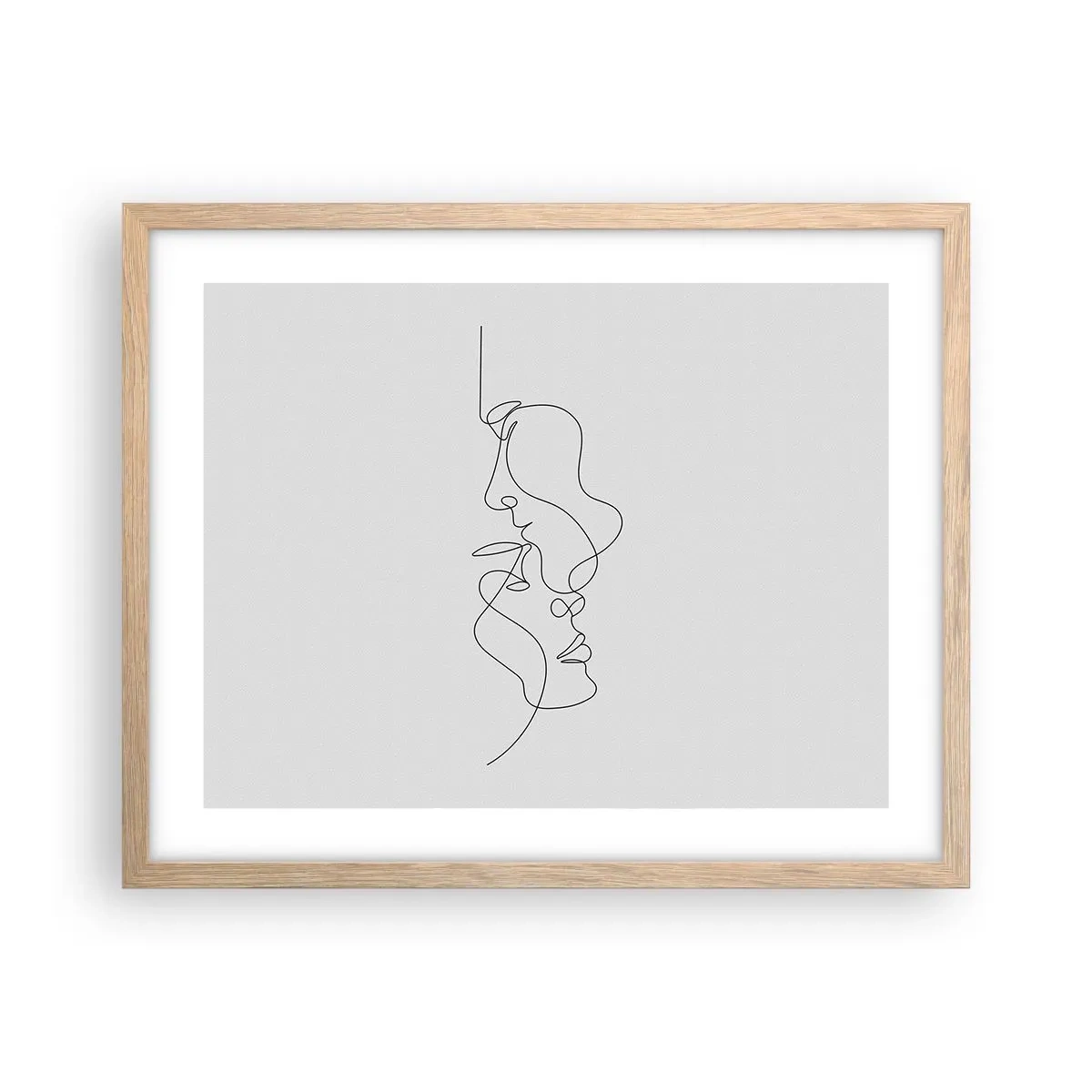 Plakát v rámu světlý dub - Žár vášnivých tužeb - 50x40 cm