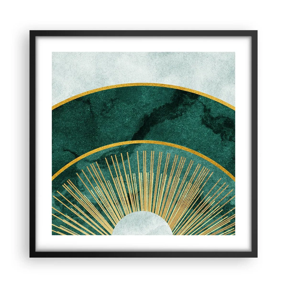 Plakát v černém rámu - Jiná sluneční soustava - 50x50 cm