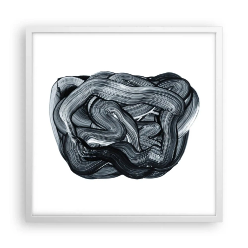 Plakát v bílém rámu - Není to tak jednoduché - 50x50 cm