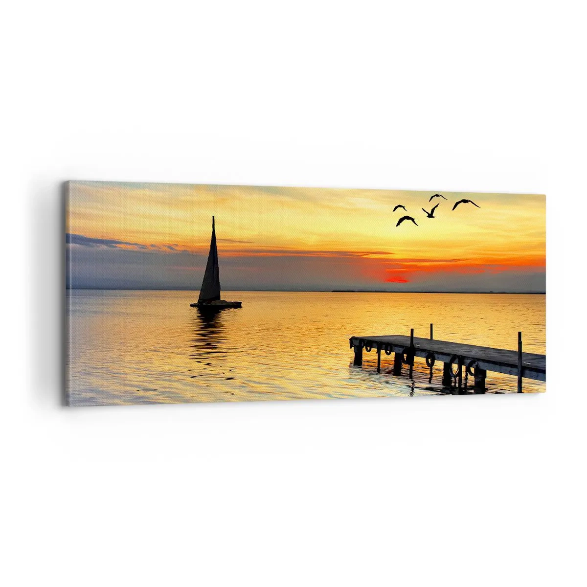 Obraz na plátně - Večerní návraty - 100x40 cm