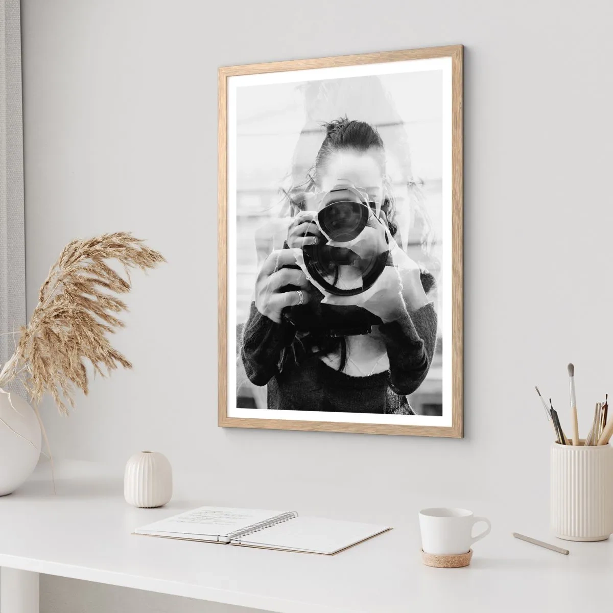 Plakát v rámu světlý dub - Tvůrce a materiál - 70x100 cm