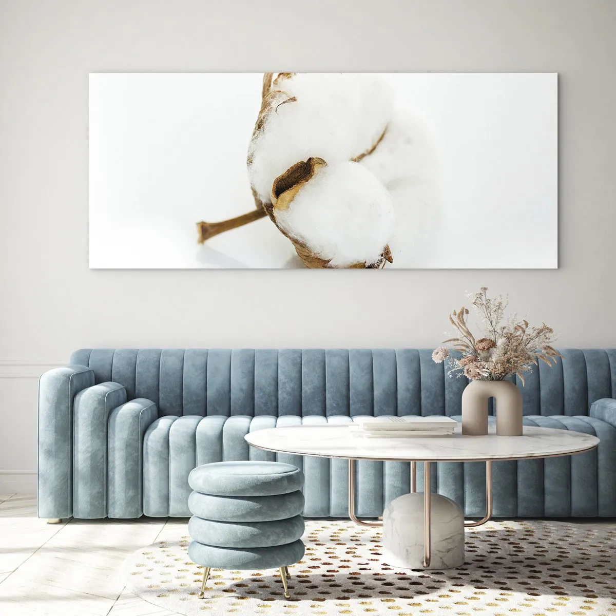 Obraz na skle - Měkká od přírody - 100x40 cm