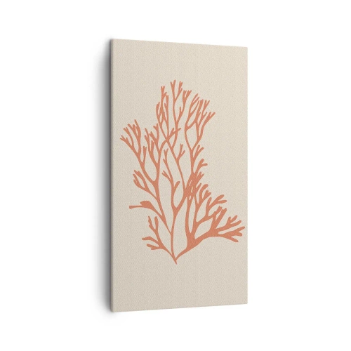 Obraz na plátně - Korálový filigrán - 45x80 cm