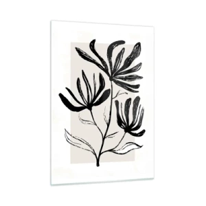 Obraz na skle - Náčrtek pro herbář - 50x70 cm