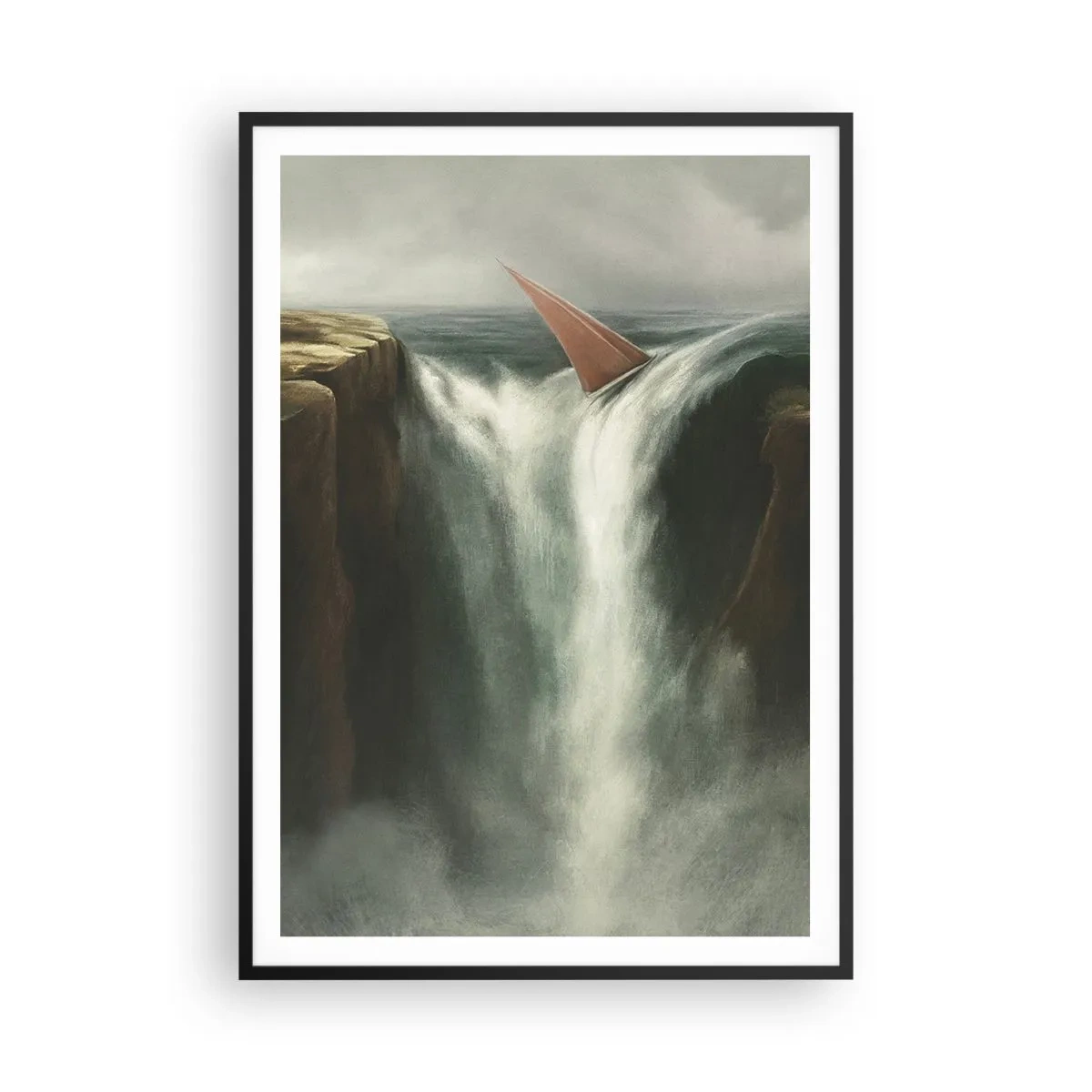 Plakát v černém rámu - Životní varování - 70x100 cm