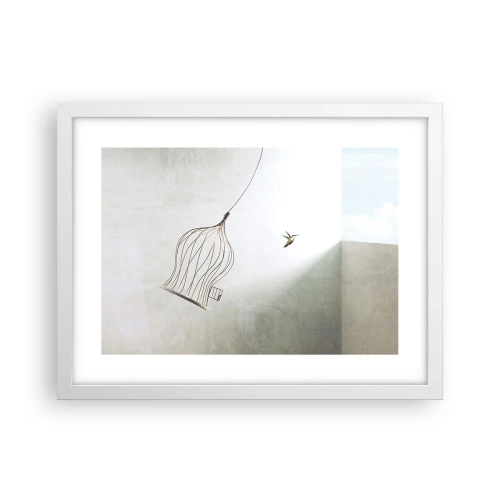 Plakát v bílém rámu - Ve svém živlu - 40x30 cm