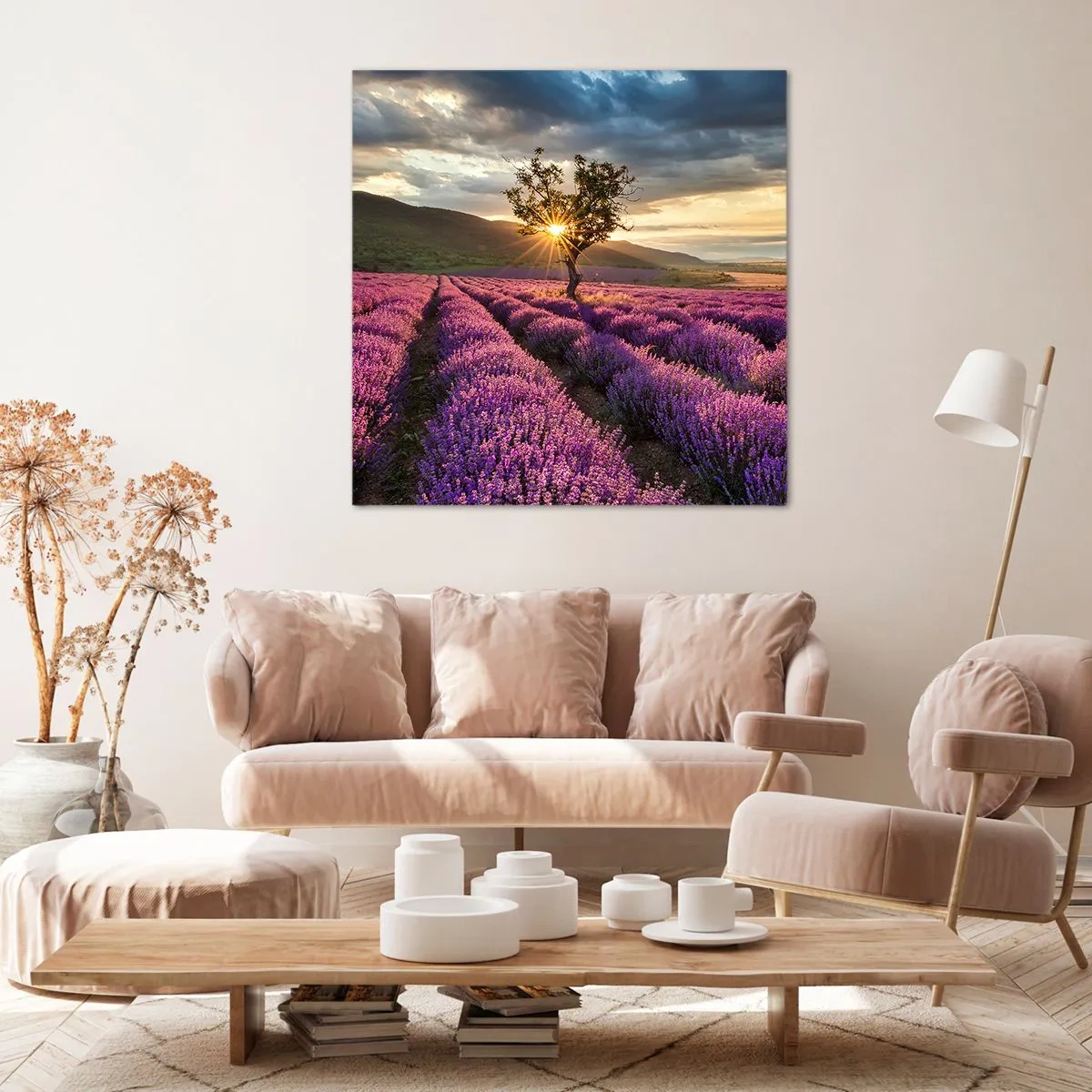Obraz na plátně - Aroma v barvě lila - 70x70 cm
