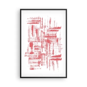 Plakát v černém rámu - Červené město - 61x91 cm