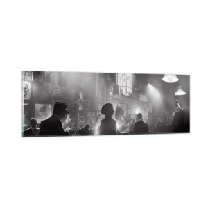 Obraz na skle - V jazzové atmosféře - 90x30 cm