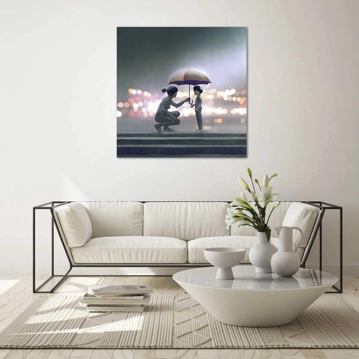 Obraz na skle - A vše je v pořádku - 30x30 cm