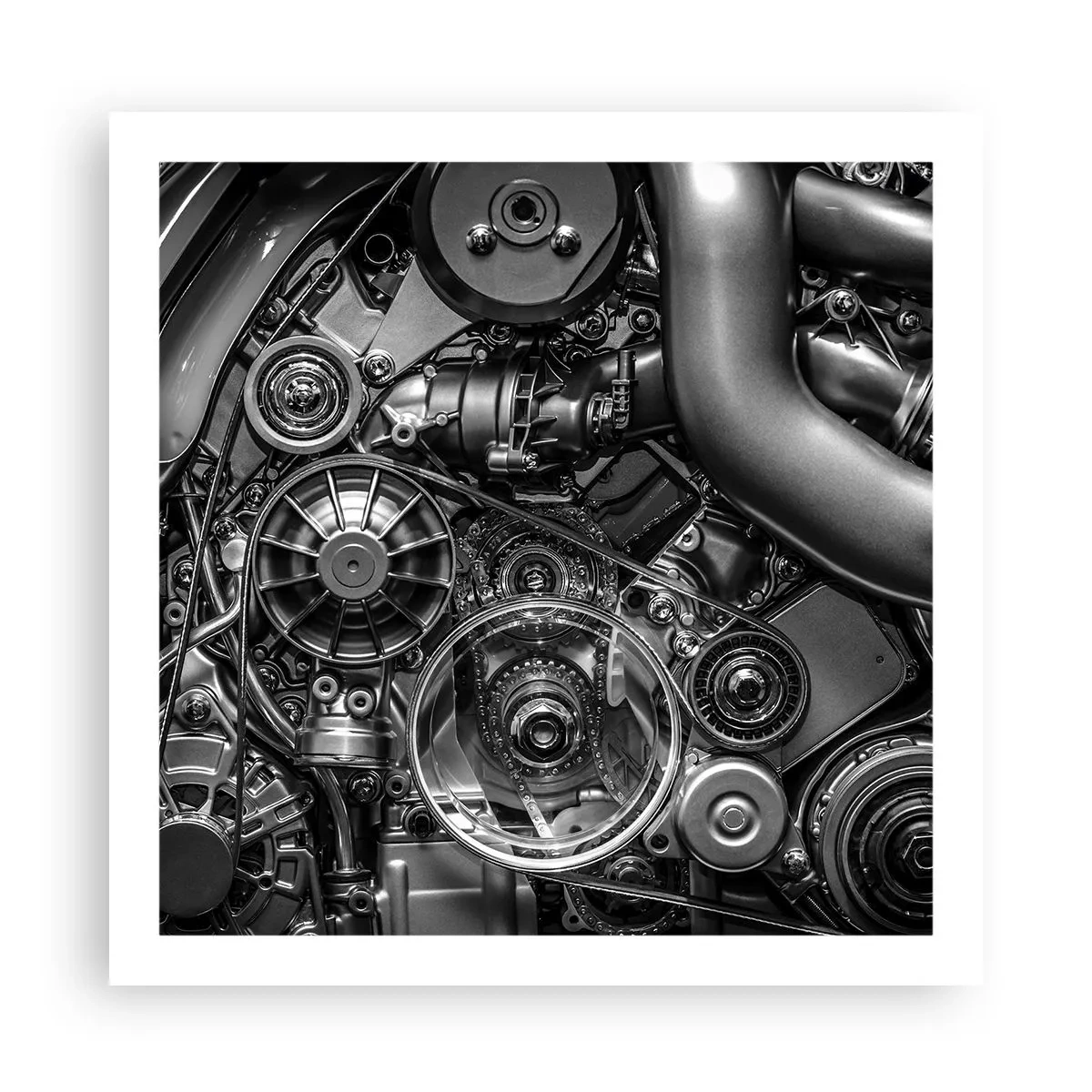 Plakát - Poezie mechaniky - 60x60 cm