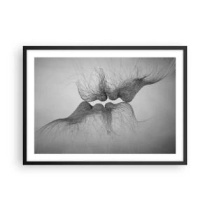 Plakát v černém rámu - Polibek větru - 70x50 cm