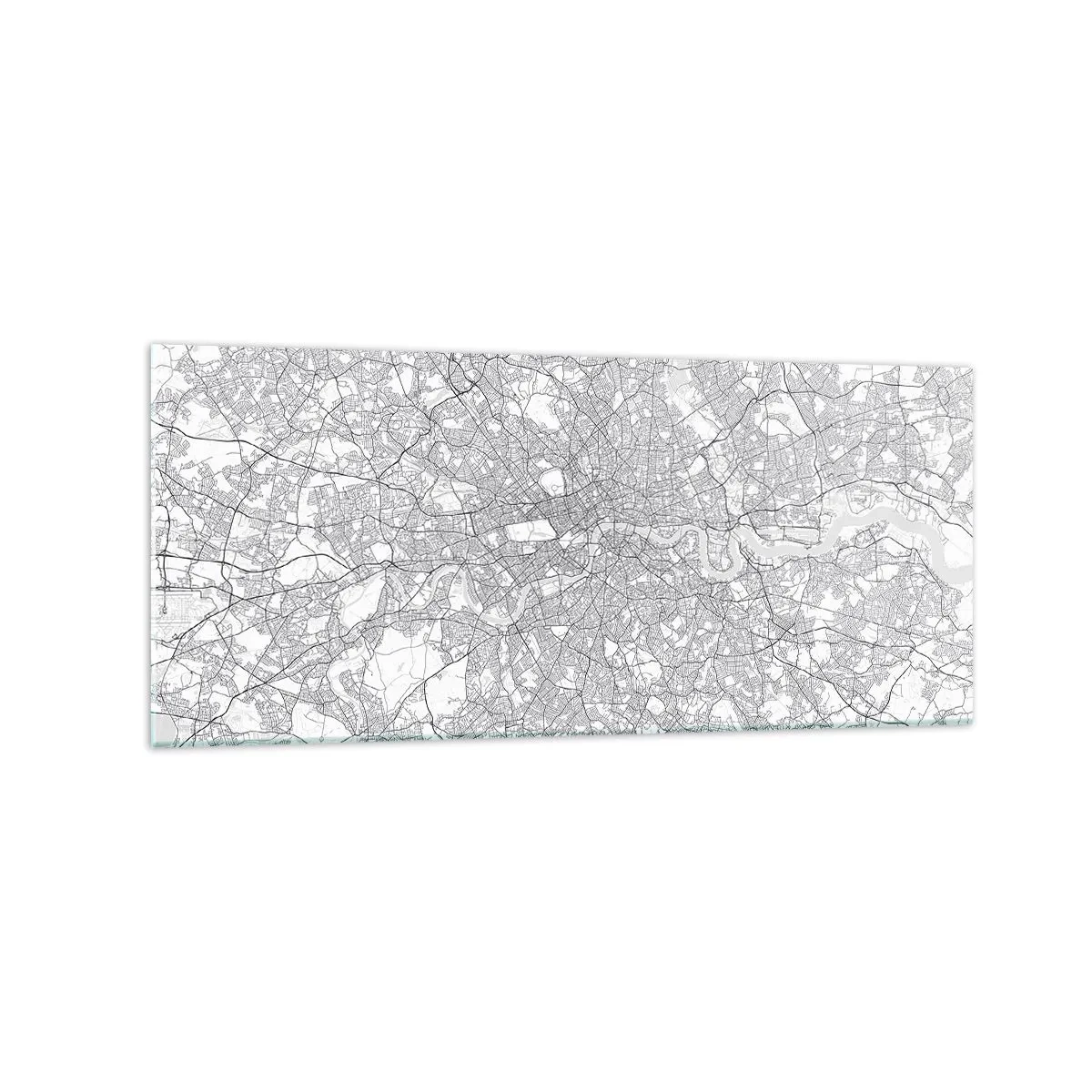 Obraz na skle - Mapa londýnského labyrintu - 120x50 cm