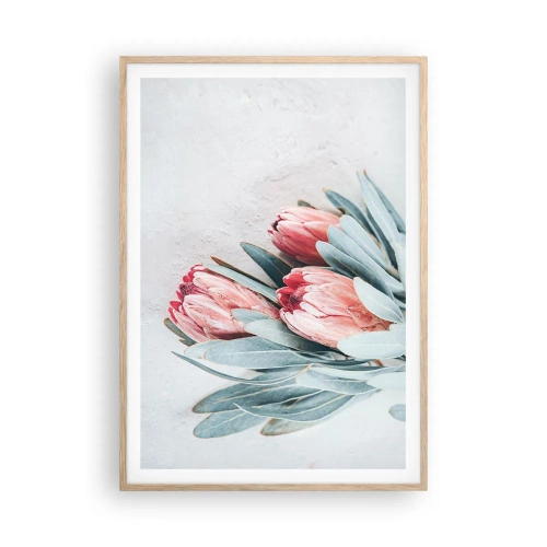 Plakát v rámu světlý dub - Zahanbené svou vlastní krásou - 70x100 cm