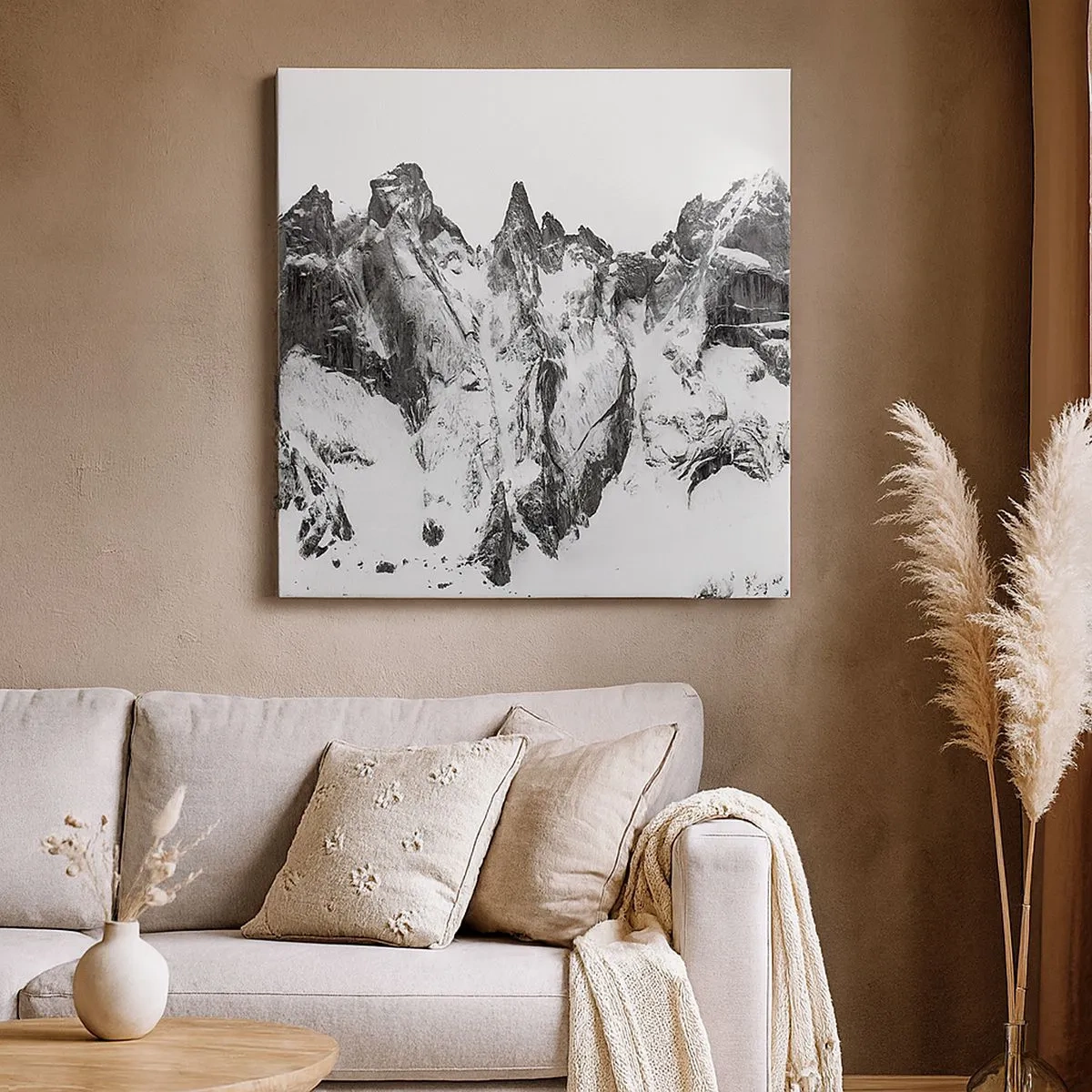 Obraz na plátně - Hrozivý žulový hřeben - 30x30 cm