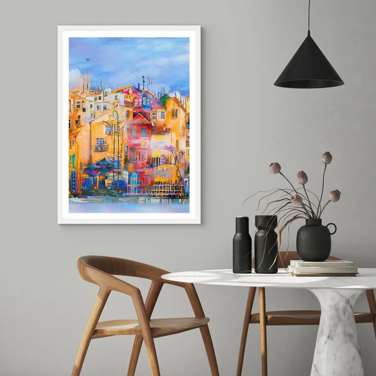 Plakát v bílém rámu - Jsme spolu - 61x91 cm