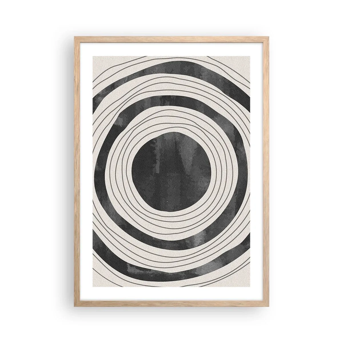 Plakát v rámu světlý dub - Přesný zásah - 50x70 cm