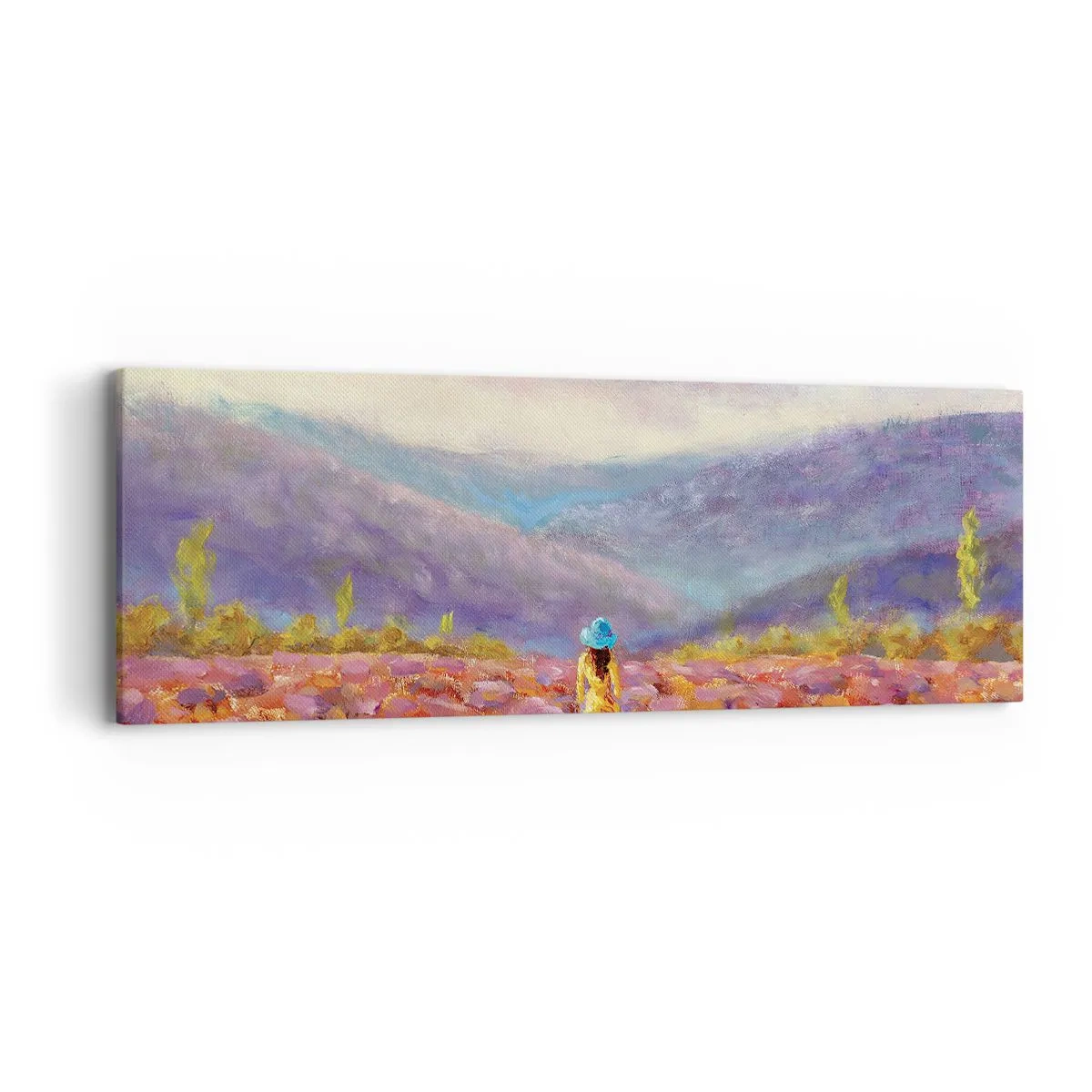 Obraz na plátně - V levandulovém světě - 90x30 cm