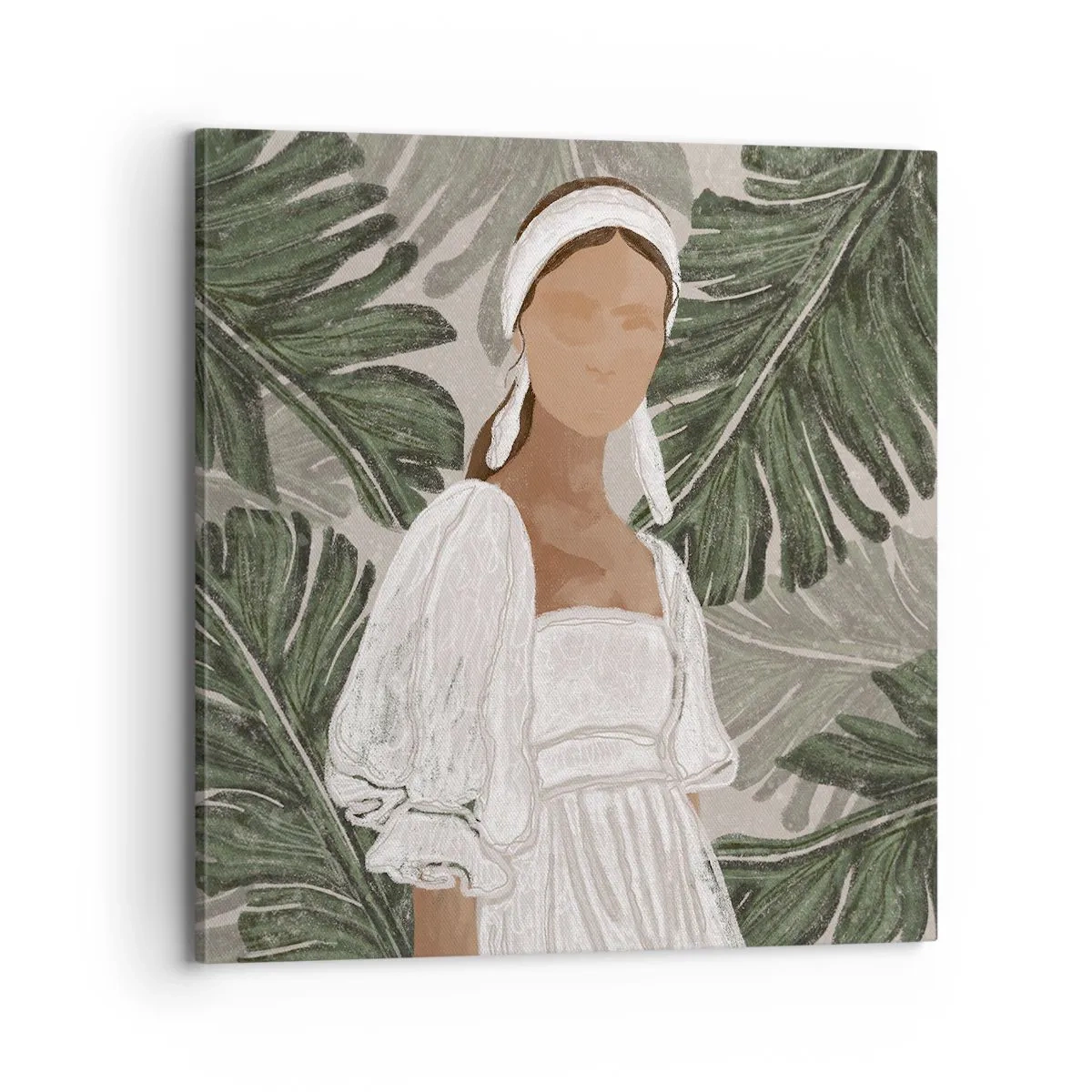 Obraz na plátně - Exotický portrét - 70x70 cm