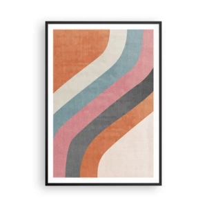 Plakát v černém rámu - Diagonální kompozice – pohyb - 70x100 cm