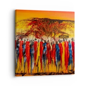Obraz na plátně - Tam, tam, tam, tam jdou - 30x30 cm