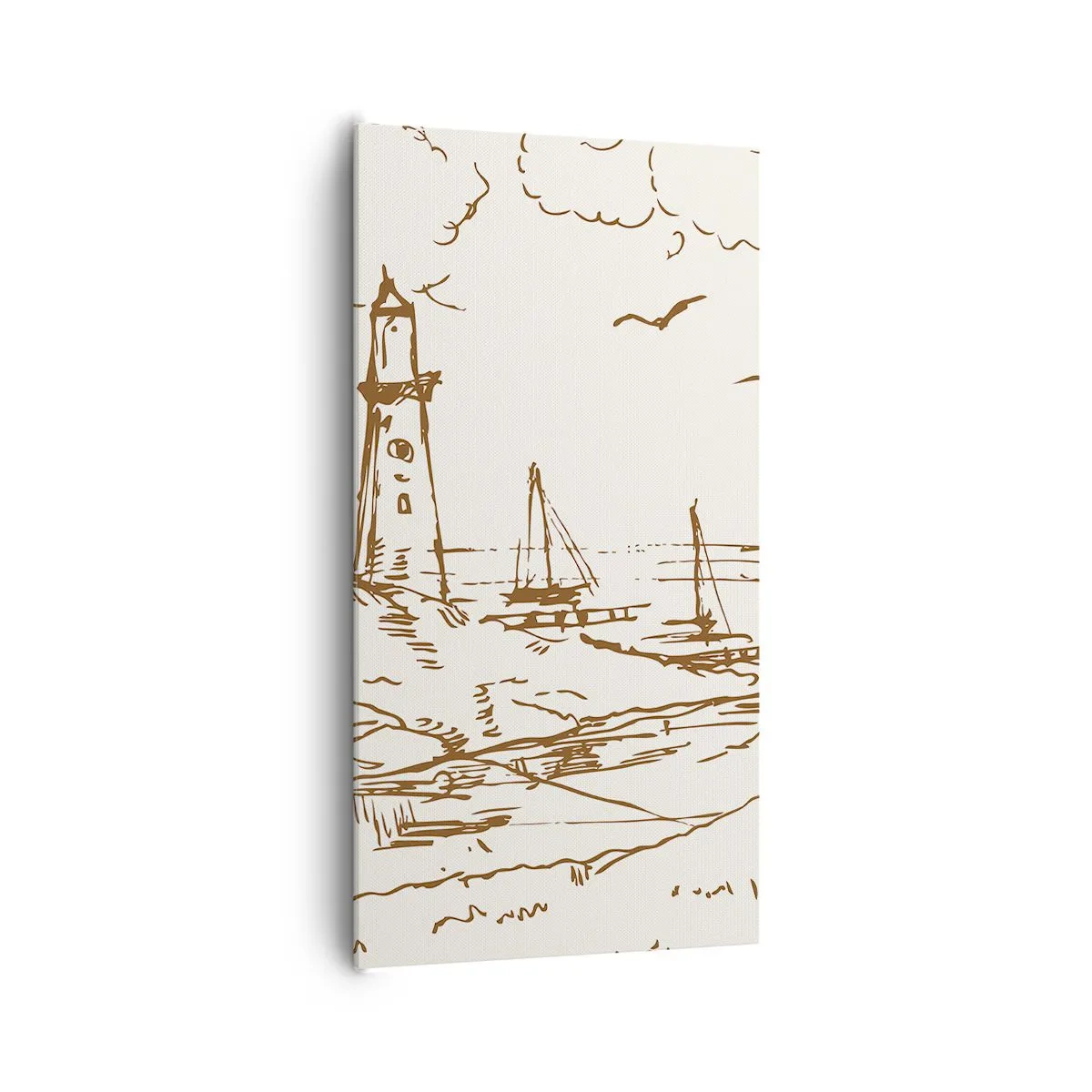 Obraz na plátně - Náčrt letních vzpomínek - 65x120 cm