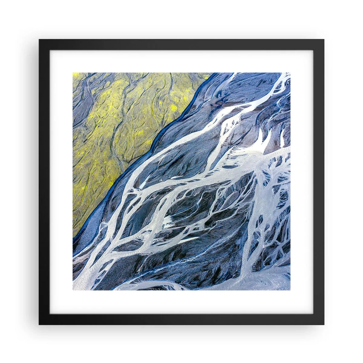 Plakát v černém rámu - Jeskynní malby přírody - 40x40 cm