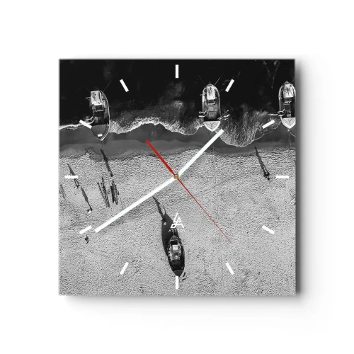 Nástěnné hodiny - Ještě na břehu… - 40x40 cm