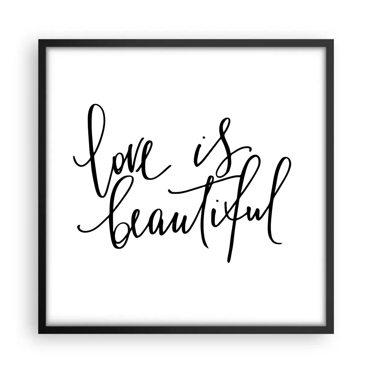 Plakát v černém rámu - Přečti a zopakuj - 50x50 cm