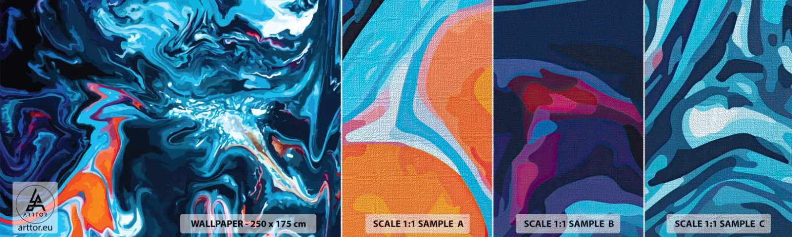 Vzor Fototapety Premium Canvas - Cesta do středu nebe - Abstrakce, Kus, Moderní vzor - 100x30 cm