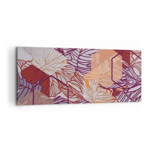 Obraz na plátně - Nemožný vztah mezi geometrií a přírodou - 120x50 cm