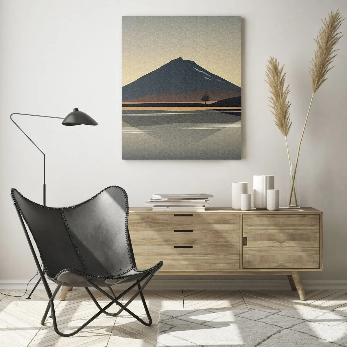 Obraz na skle - Zrcadlový odraz - 80x120 cm