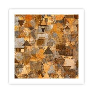 Plakát - Svět zachycený v podobě - 50x50 cm