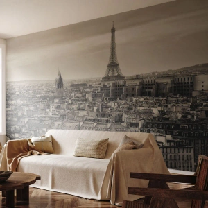 Fototapeta Premium Canvas - Nad střechami Paříže - Město, Paříž, Architektura - 100x70 cm